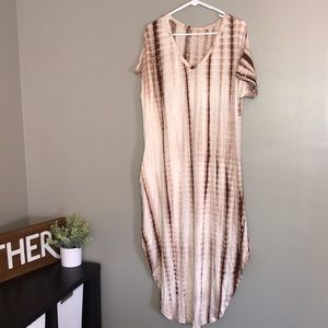 Short Sleeve Tie Dyed Women's Dress Size XL